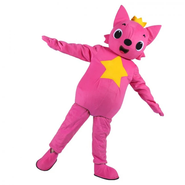 Giant Pink Fong Fox Mascot Costume 2 Giant Pink Fong Fox Mascot Costume - Image 2