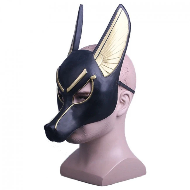 Egyptian Anubis Masquerade Mask Costume 3 Egyptian Anubis Masquerade Mask Costume - Image 3