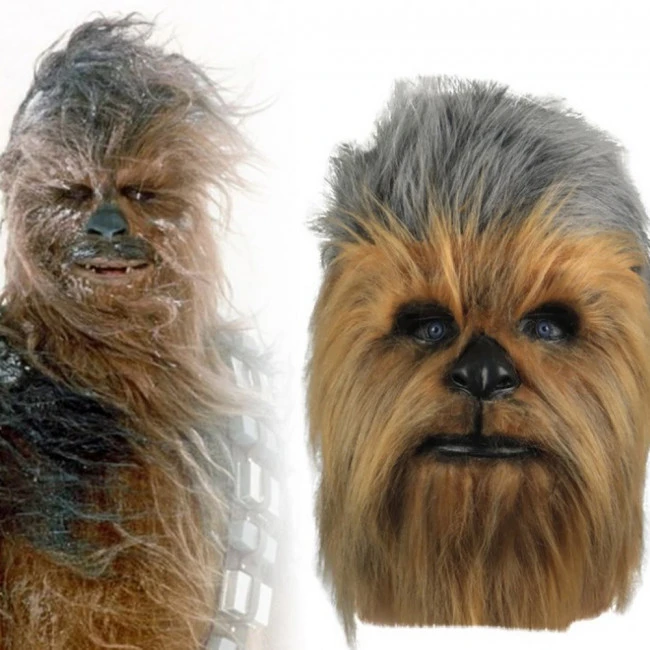 Chewbacca Star Wars Mask Cosplay Costume 2 Chewbacca Star Wars Mask Cosplay Costume - Image 2