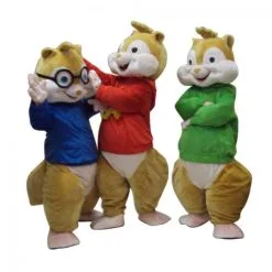 Giant Alvin And The Chipmunks Mascot Costume