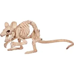 CREEPY CROUCHING MOUSE SKELETON
