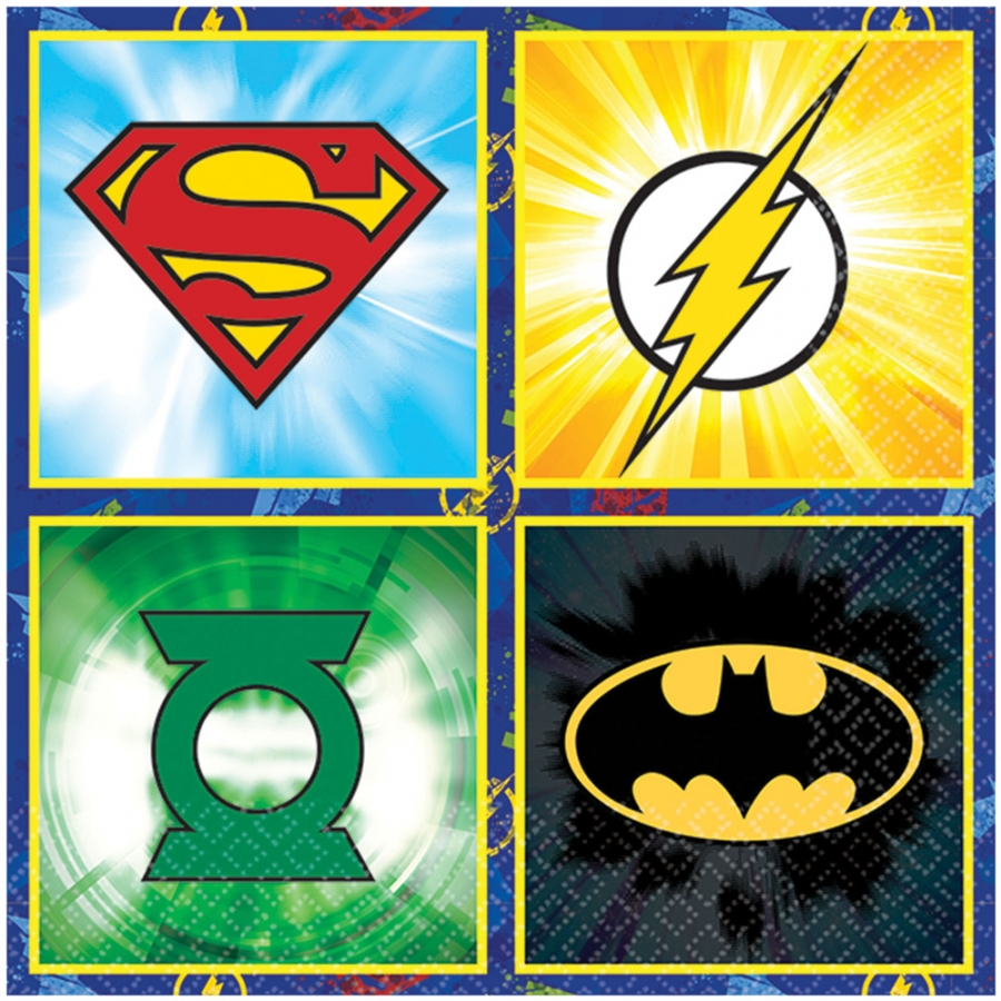 JUSTICE LEAGUE BEV NAPKINS 1 JUSTICE LEAGUE BEV NAPKINS