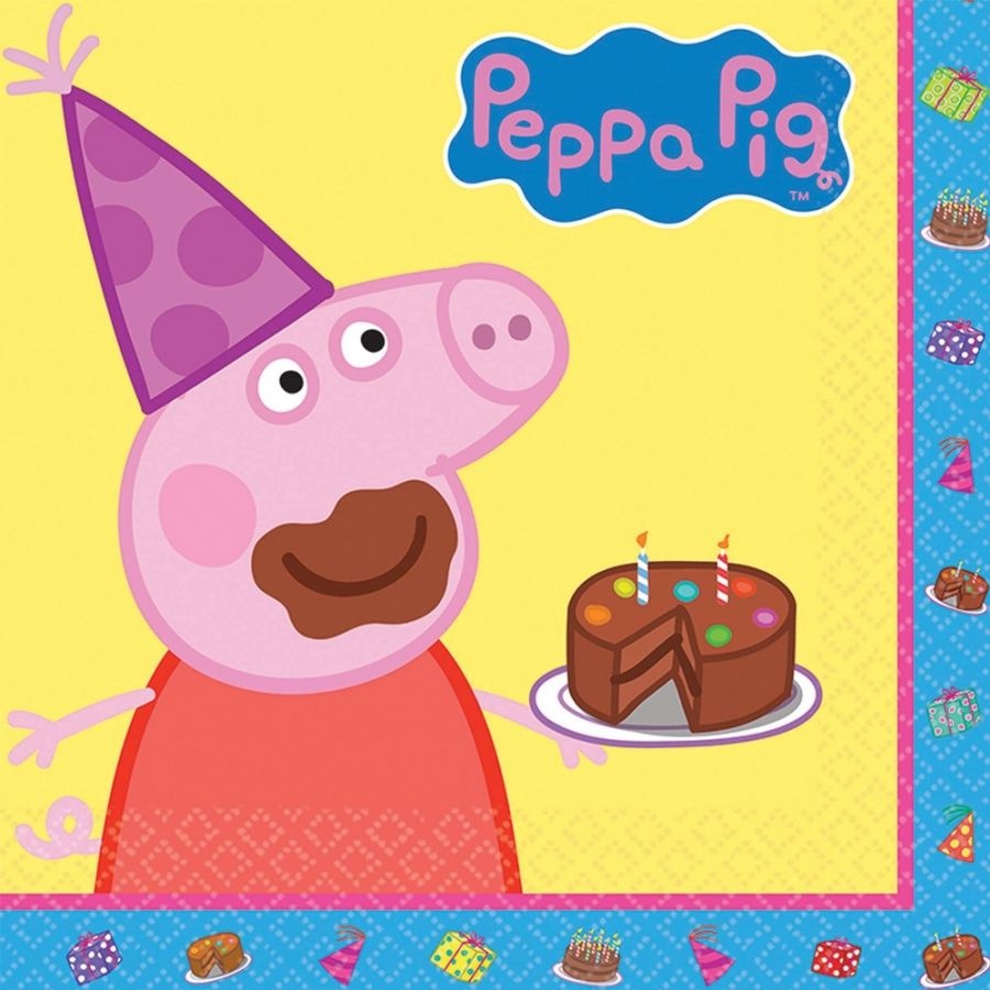 PEPPA PIG LUNCH NAPKINS 1 PEPPA PIG LUNCH NAPKINS