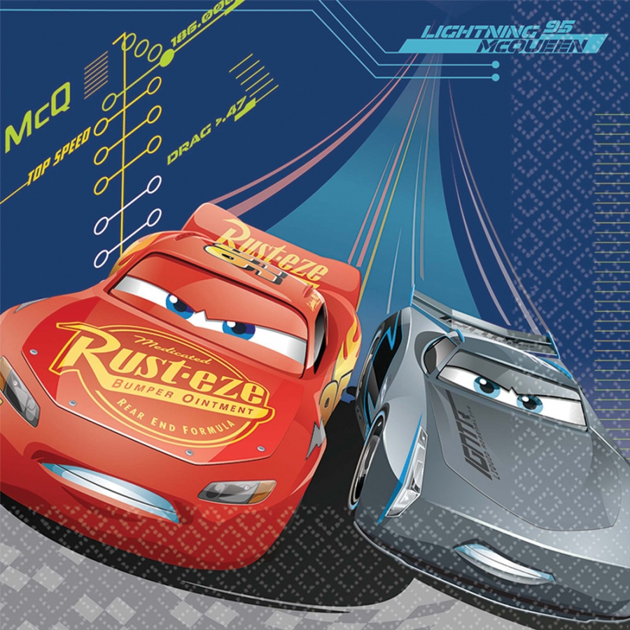 DISNEY CARS 3 LUNCH NAPKIN 1 DISNEY CARS 3 LUNCH NAPKIN