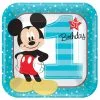 MICKEY 1ST SQUARE PLATE 9IN