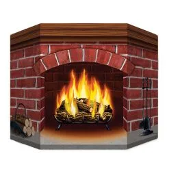 BRICK FIREPLACE STANDUP