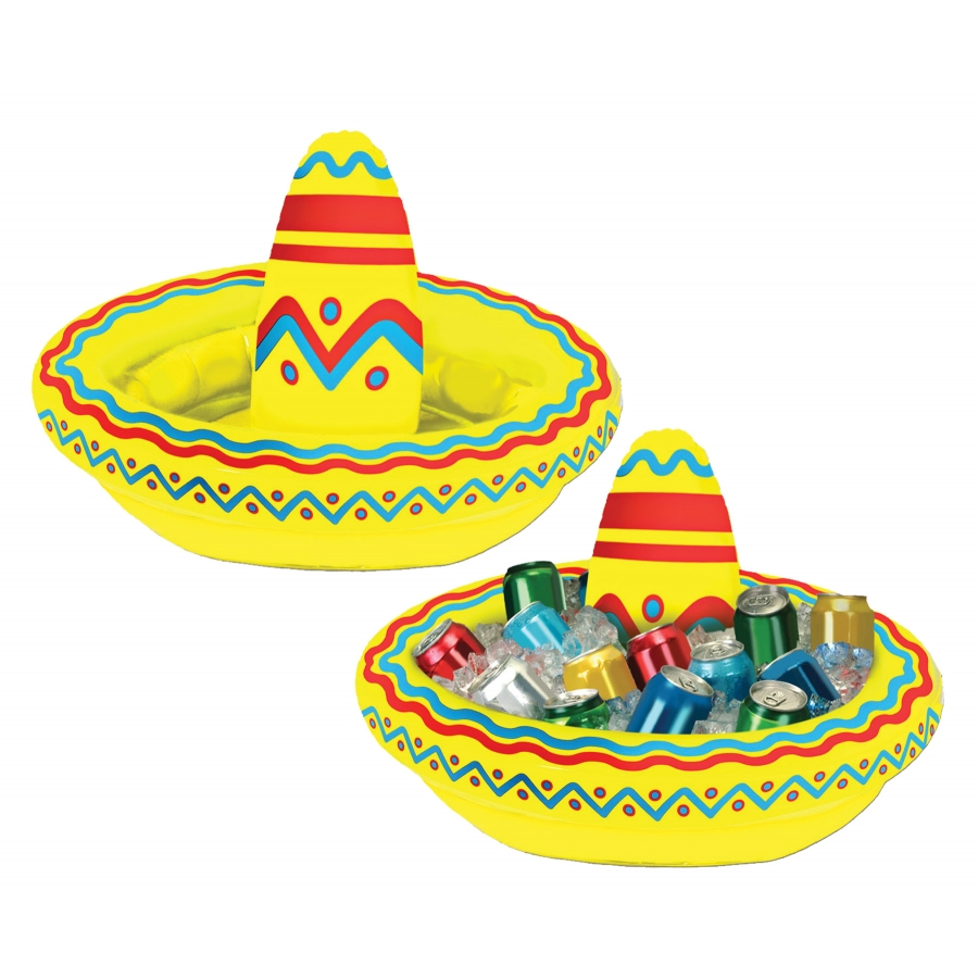 INFLATABLE SOMBRERO COOLER 1 INFLATABLE SOMBRERO COOLER