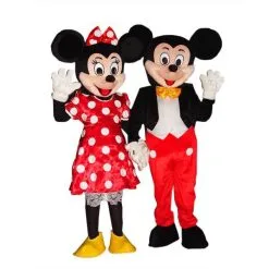 Giant Mickey And Minnie Mouse Mascot Costume Set Of 2 Mascots