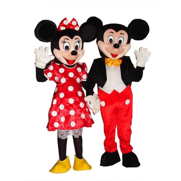 Giant Mickey And Minnie Mouse Mascot Costume Set Of 2 Mascots 1 Giant Mickey And Minnie Mouse Mascot Costume Set Of 2 Mascots