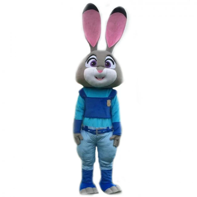 Giant Judy Hopps Zootopia Cosplay Halloween Costume Mascot 1 Giant Judy Hopps Zootopia Cosplay Halloween Costume Mascot