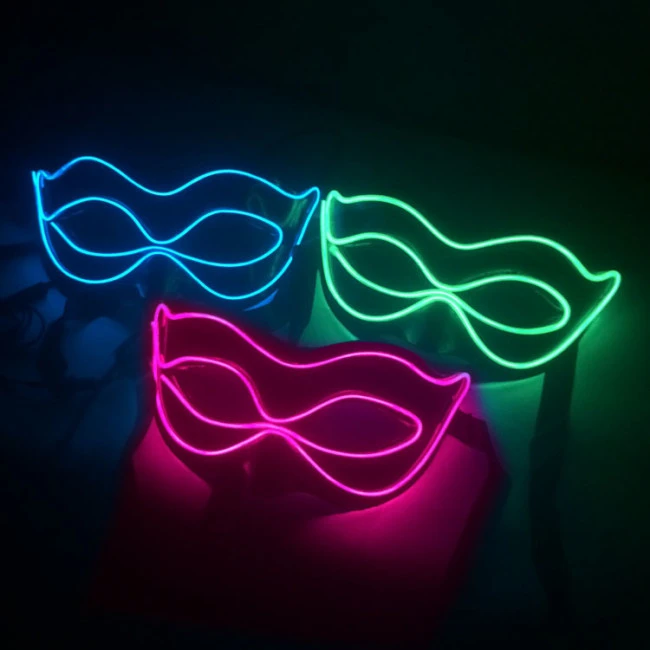 Eye Mask LED Costume Cosplay Party Mask 1 Eye Mask LED Costume Cosplay Party Mask