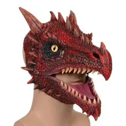 Fire Dragon Mask Cosplay Costume 6 Fire Dragon Mask Cosplay Costume -Cheap DECORATIONS Store hlw mask firedragon 2
