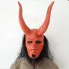 Hellboy Mask With Horns Wig Mask