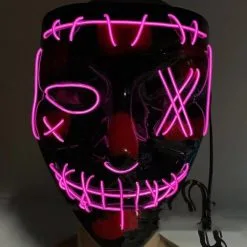 The Purge LED Costume Cosplay Party Mask -Cheap DECORATIONS Store hlw mask purge led 2
