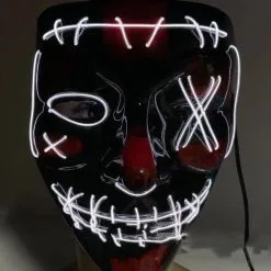 The Purge LED Costume Cosplay Party Mask -Cheap DECORATIONS Store hlw mask purge led 3
