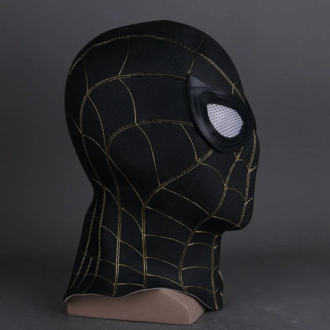 Spider Man No Way Home Black And Gold Inside Out Suit Cosplay Mask 3 Spider Man No Way Home Black And Gold Inside Out Suit Cosplay Mask - Image 3