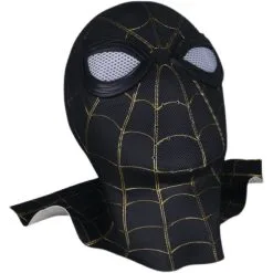 Spider Man No Way Home Black And Gold Inside Out Suit Cosplay Mask