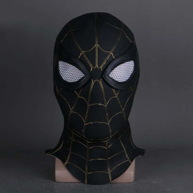 Spider Man No Way Home Black And Gold Inside Out Suit Cosplay Mask 4 Spider Man No Way Home Black And Gold Inside Out Suit Cosplay Mask - Image 4