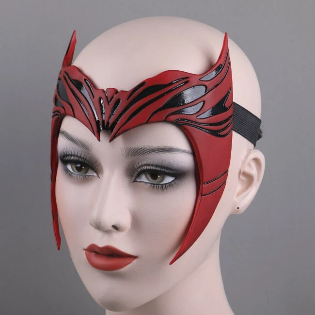 Scarlet Witch Wanda WandaVision Marvel Cosplay Mask 4 Scarlet Witch Wanda WandaVision Marvel Cosplay Mask - Image 4