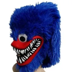 Huggy Wuggy Poppy Playtime Mask Cosplay Costume -Cheap DECORATIONS Store hlw mask wuggyblue 2