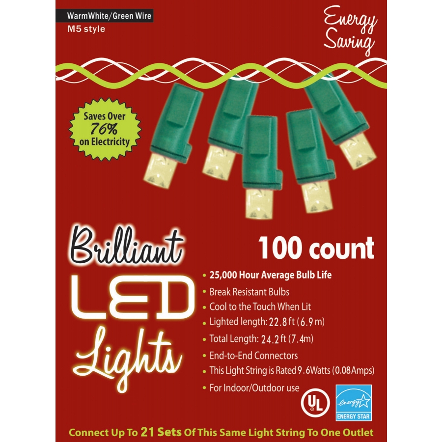 HOLIDAY LIGHTS 100L M5 WRM WT 1 HOLIDAY LIGHTS 100L M5 WRM WT