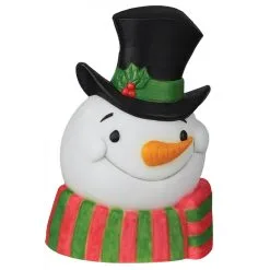 SNOWMAN PLAQUE W SOUND LIGHTS