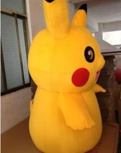 Giant Pikachu Cosplay Halloween Costume -Cheap DECORATIONS Store new pikachu mascot costume fancy dress adult child size 2