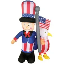 INFLATE UNCLE SAM W EAGLE 6 FT